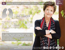 Tablet Screenshot of lungcancerfoundation.org